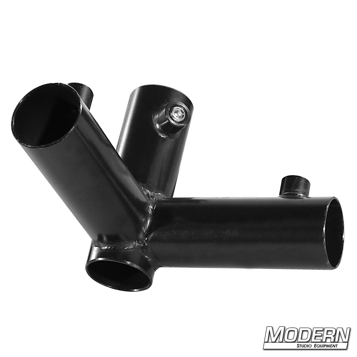 3-way pass-through corner fitting for 1-inch Speed-Rail® pipe – durable aluminum connector for frame building in film, stage, and studio applications