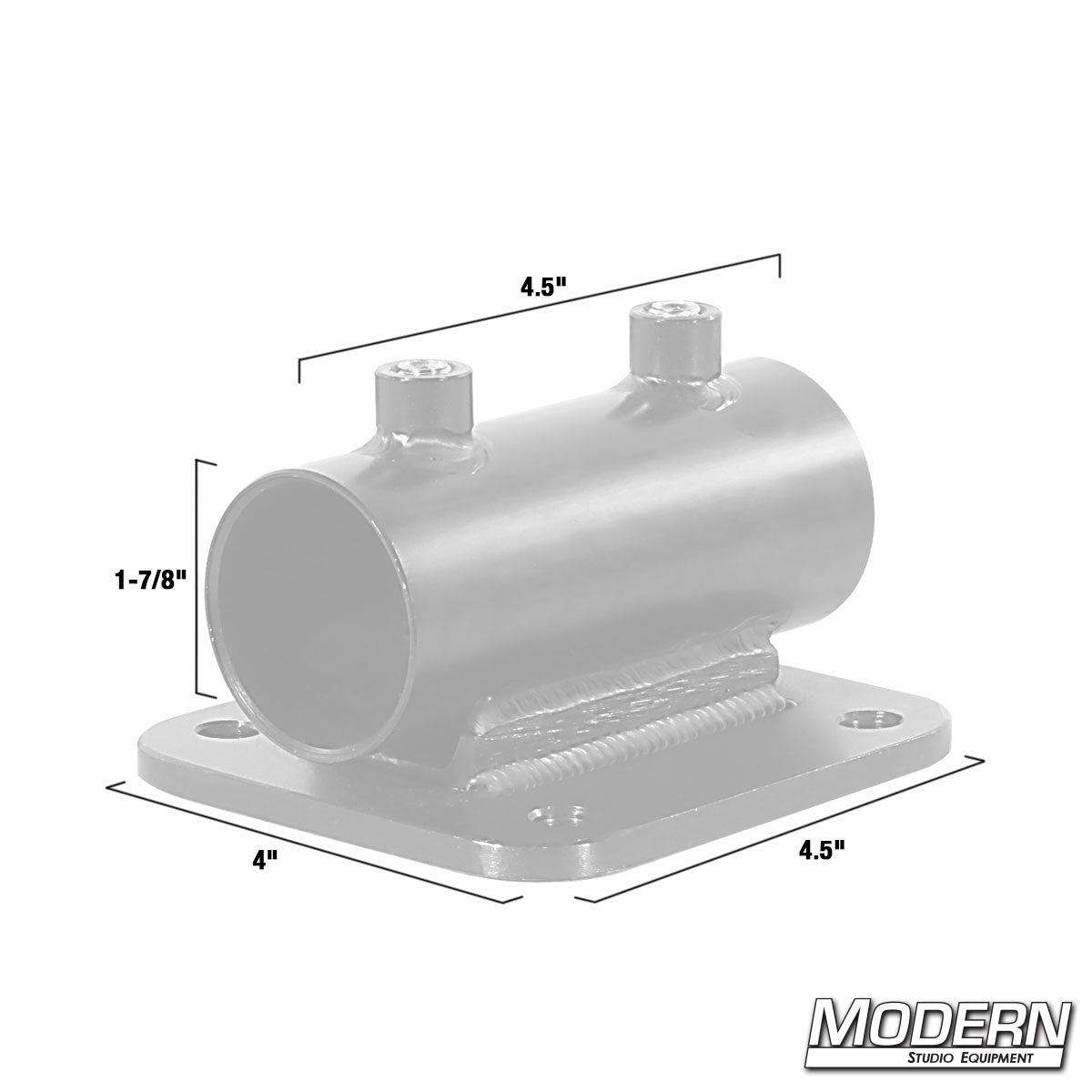 Horizontal Receiver with Flat Plate for 1-1/4" Speed-Rail®