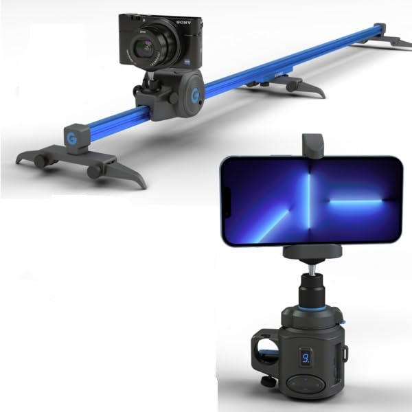grip gear movie maker 2 Motorized Slider & 360° Panorama S 76216 Einzelkräuter The system features two Farbe:Aubergine / Blossom Pink / Cypress green Gläserset für Wattepads und