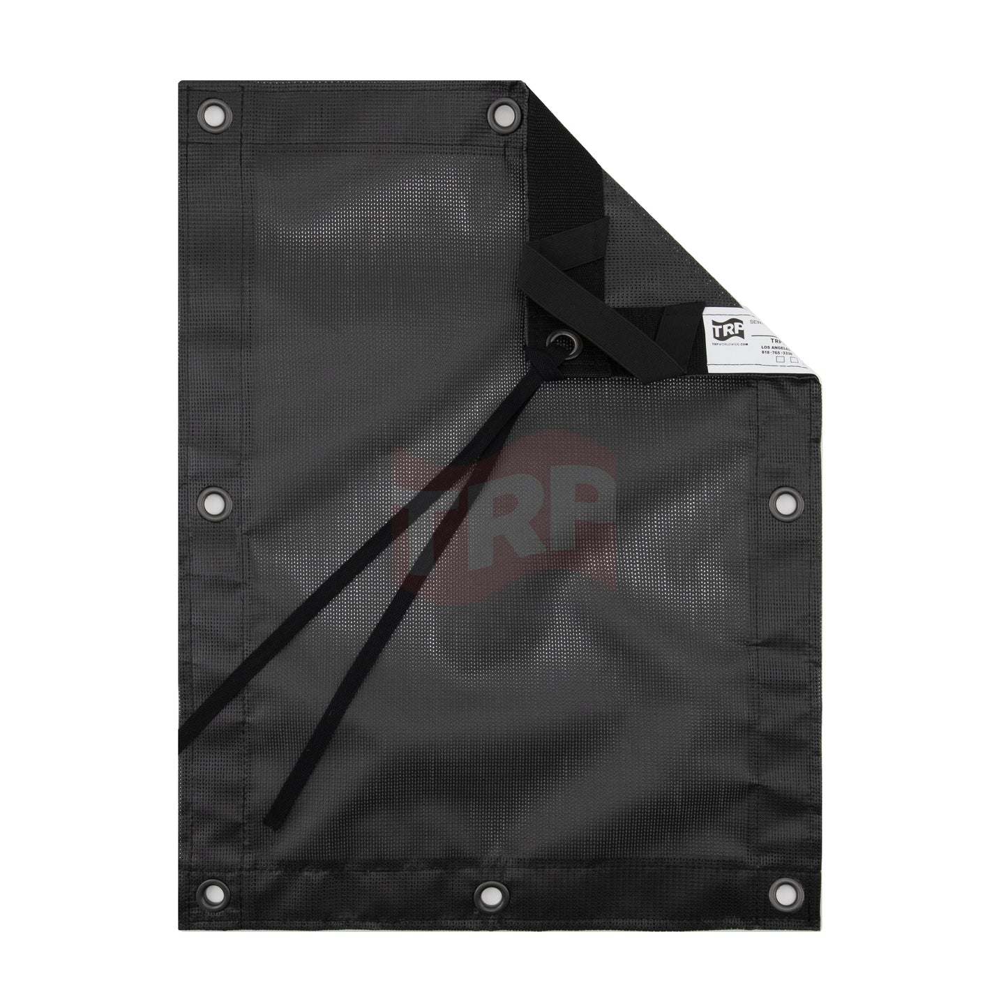 4' X 4' Black Wind Solid, Slip-On
