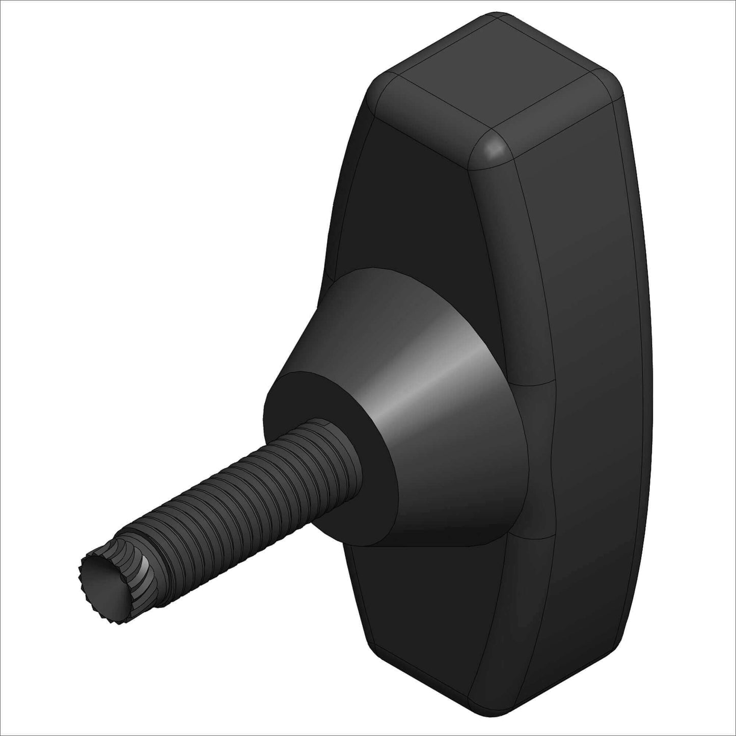 PN B63302 - T-HAND, D 5/16-18 @.88" SERRAT