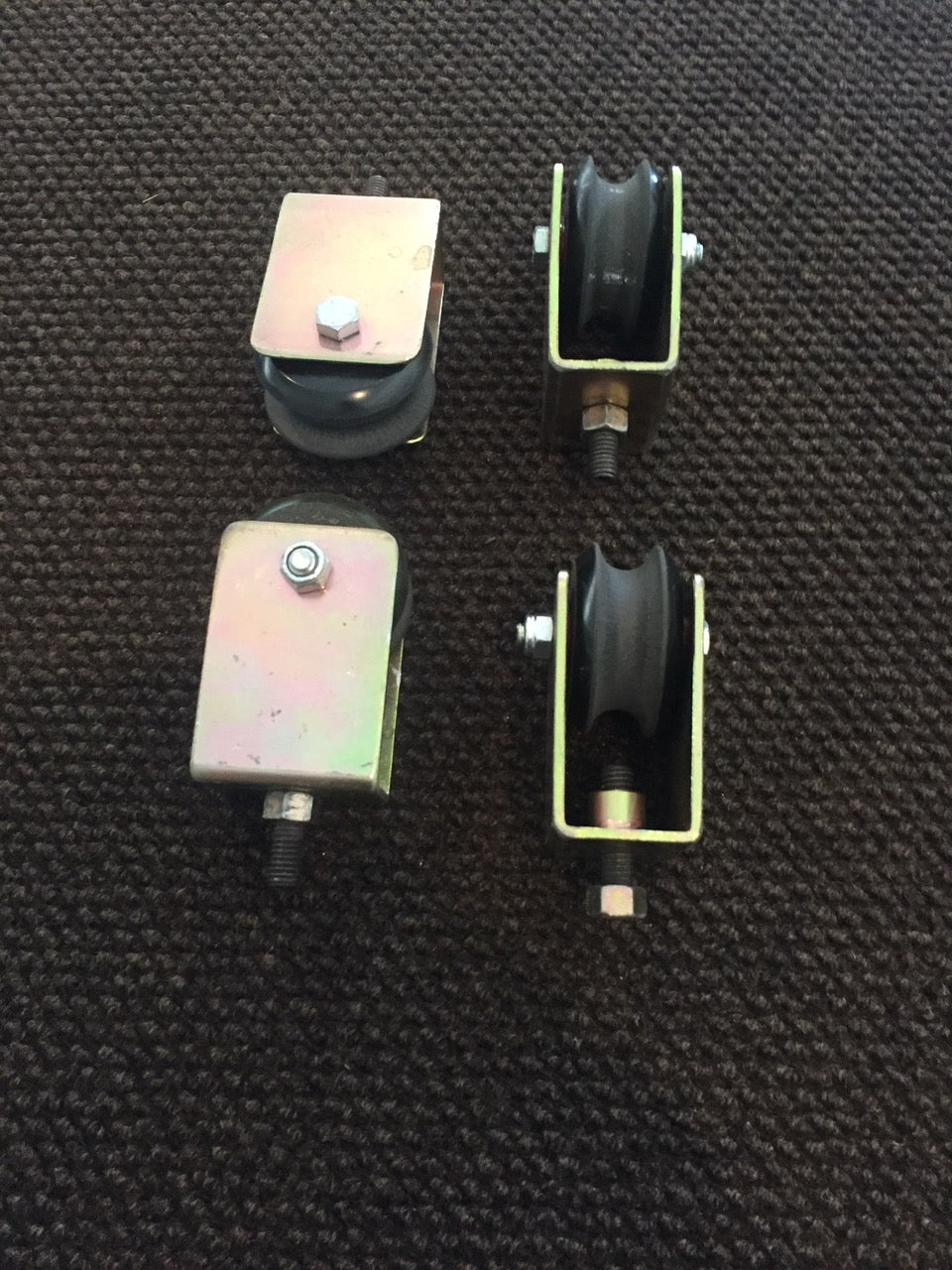 4 - Modern Trolly Wheels for 5/8” Rod - On Clearance - Grip Support Store