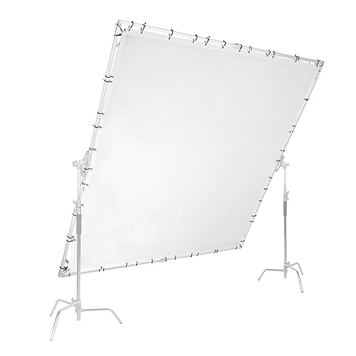 12x12' Lightweight Collapsible Aluminum Frame w/White Diffuser Screen Fabric and Carry Case