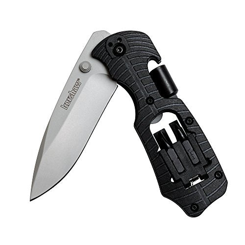 Kershaw Knife with 4-piece Bit Set and Driver, 3.4 Steel Blade – Grip  Support Store