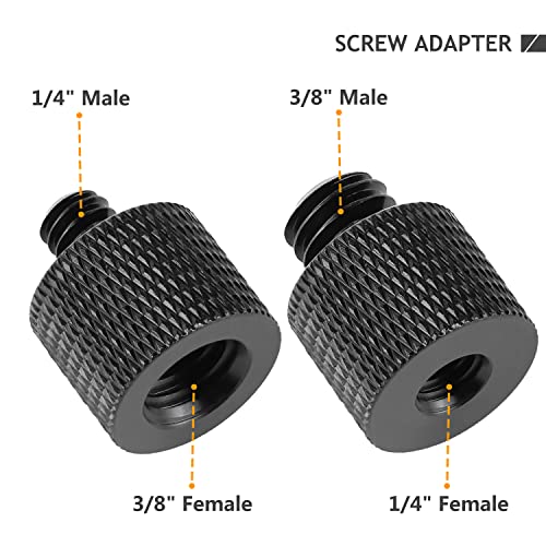 2 Pack-1/4" Male to 3/8" Female and 3/8" Male to 1/4" Female - Grip Support Store