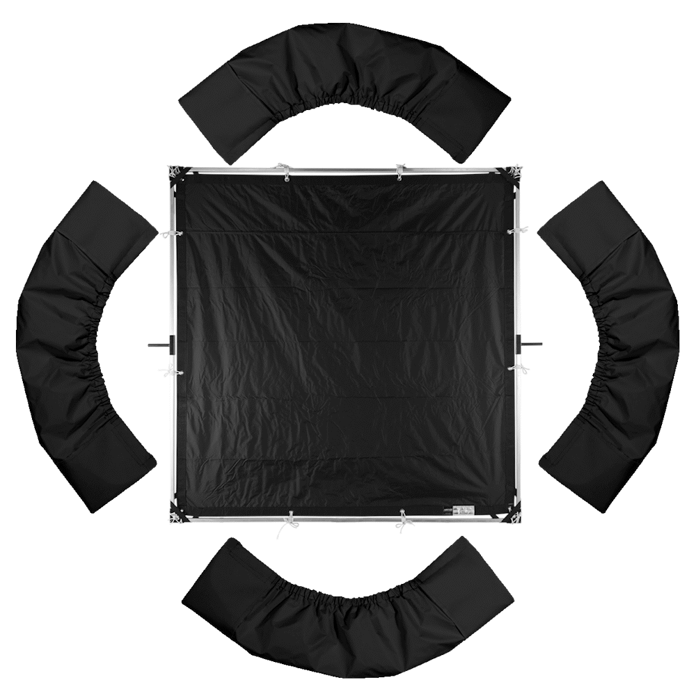 Black Rip Stop Frame Socks (Set of 4) - Grip Support Store