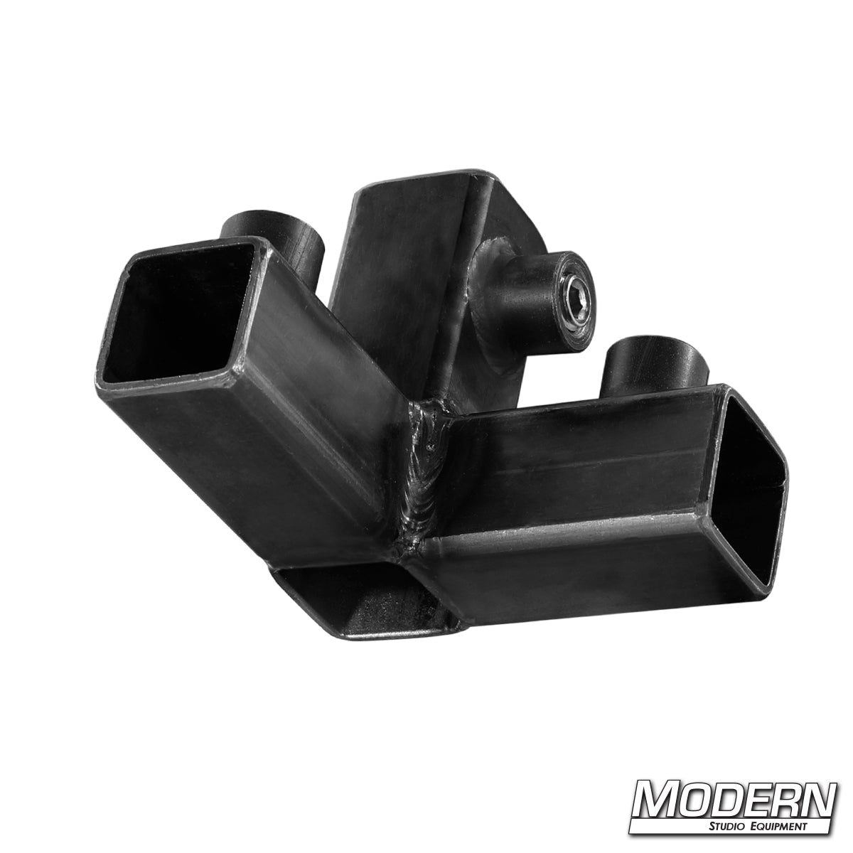 3-way corner connector for 3/4-inch square aluminum tubing – durable frame fitting for film, stage, and studio grip equipment