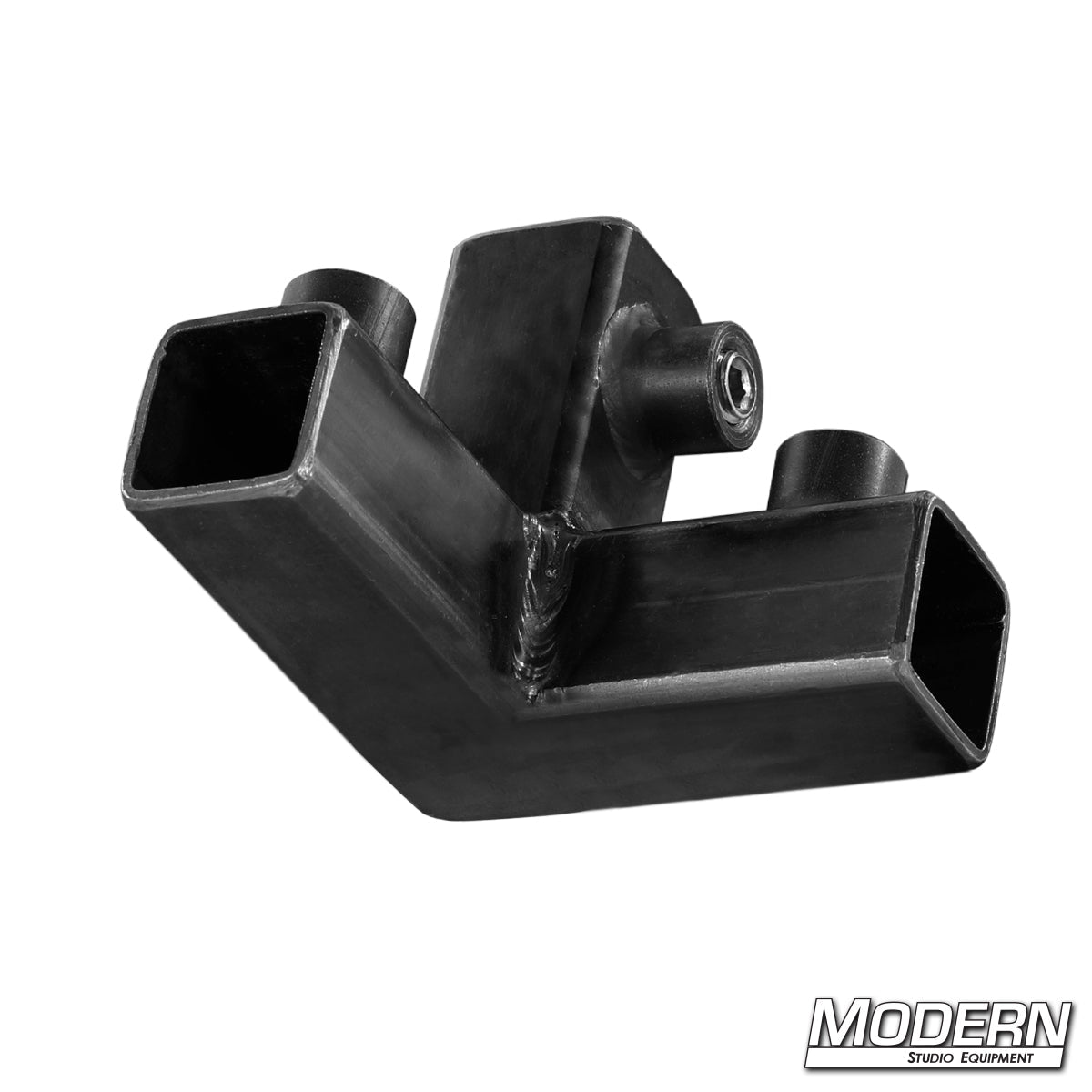 3-way corner connector for 3/4-inch square aluminum tubing – durable frame fitting for film, stage, and studio grip equipment