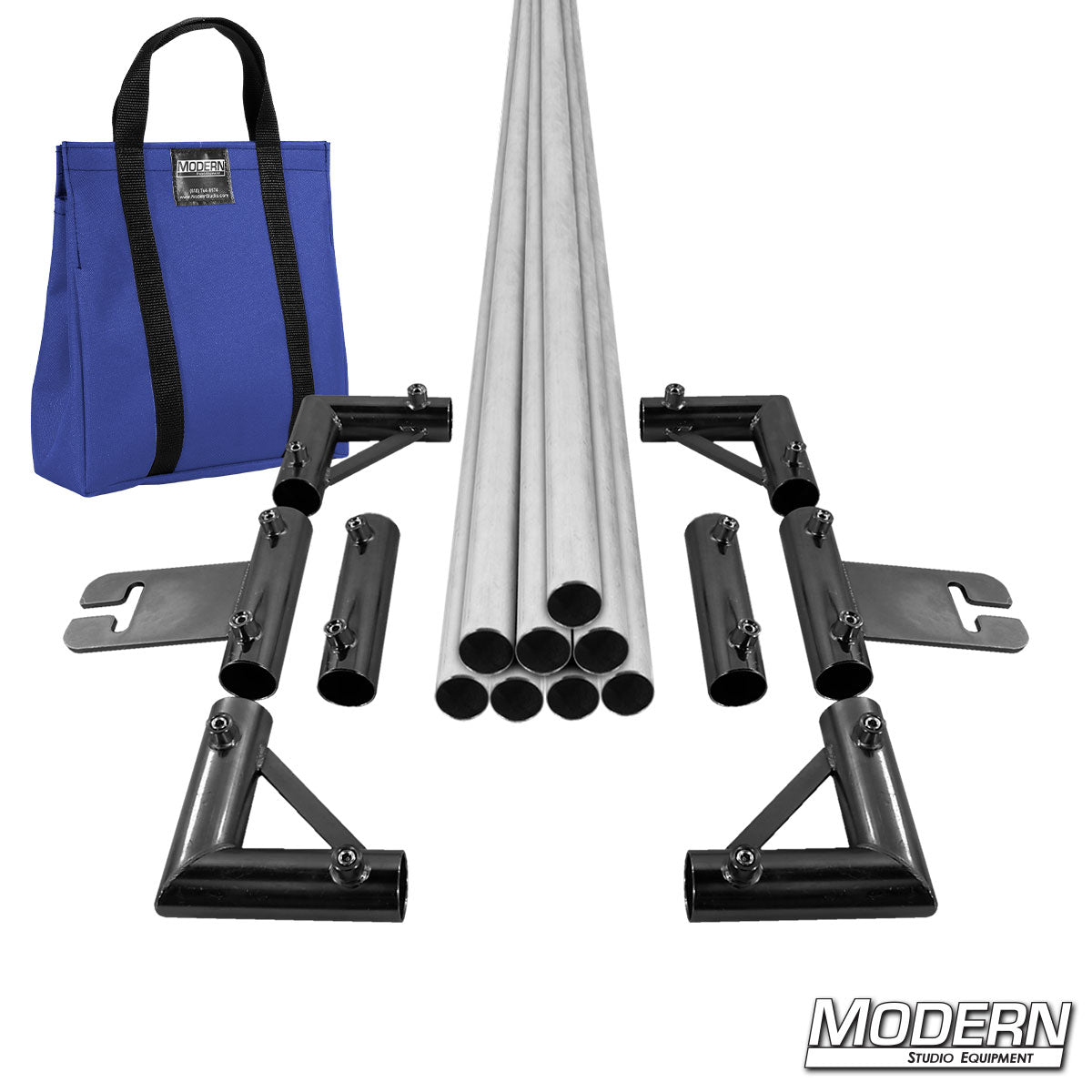 8' x 8' Breakdown Frame for Speed-Rail® with black bag— heavy-duty aluminum grip frame for film & TV production, lighting, and rigging equipment | Modern Studio Equipment
