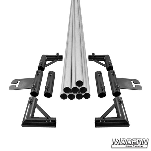 8' x 8' Breakdown Frame for Speed-Rail® — heavy-duty aluminum grip frame for film & TV production, lighting, and rigging equipment | Modern Studio Equipment
