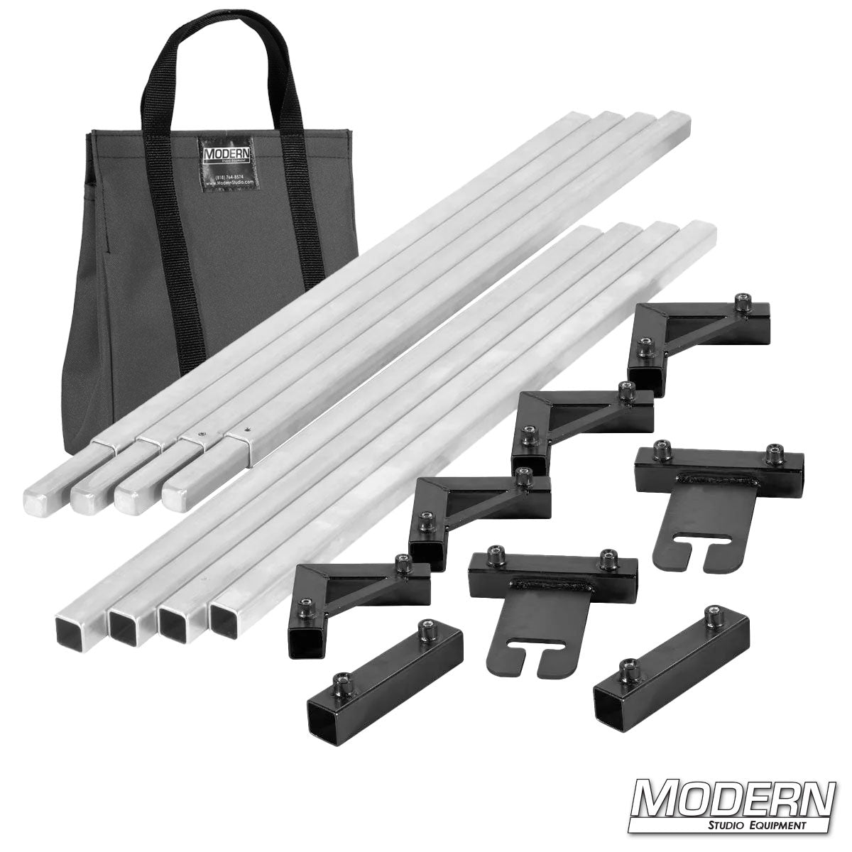8 x 8 frame complete with 4 foot aluminum tubes and frame ears for film and TV production