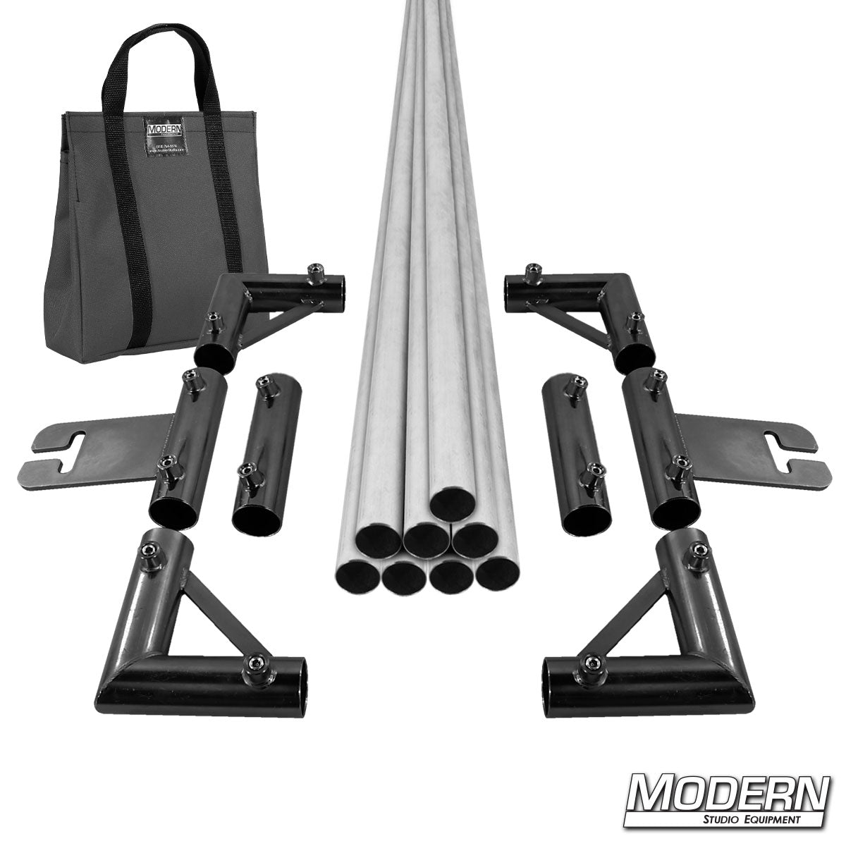 12-Foot x 12-Foot Breakdown Frame for Speed-Rail® with Gray bag – Heavy-Duty Grip Frame for Film Lighting and Rigging | Modern Studio Equipment