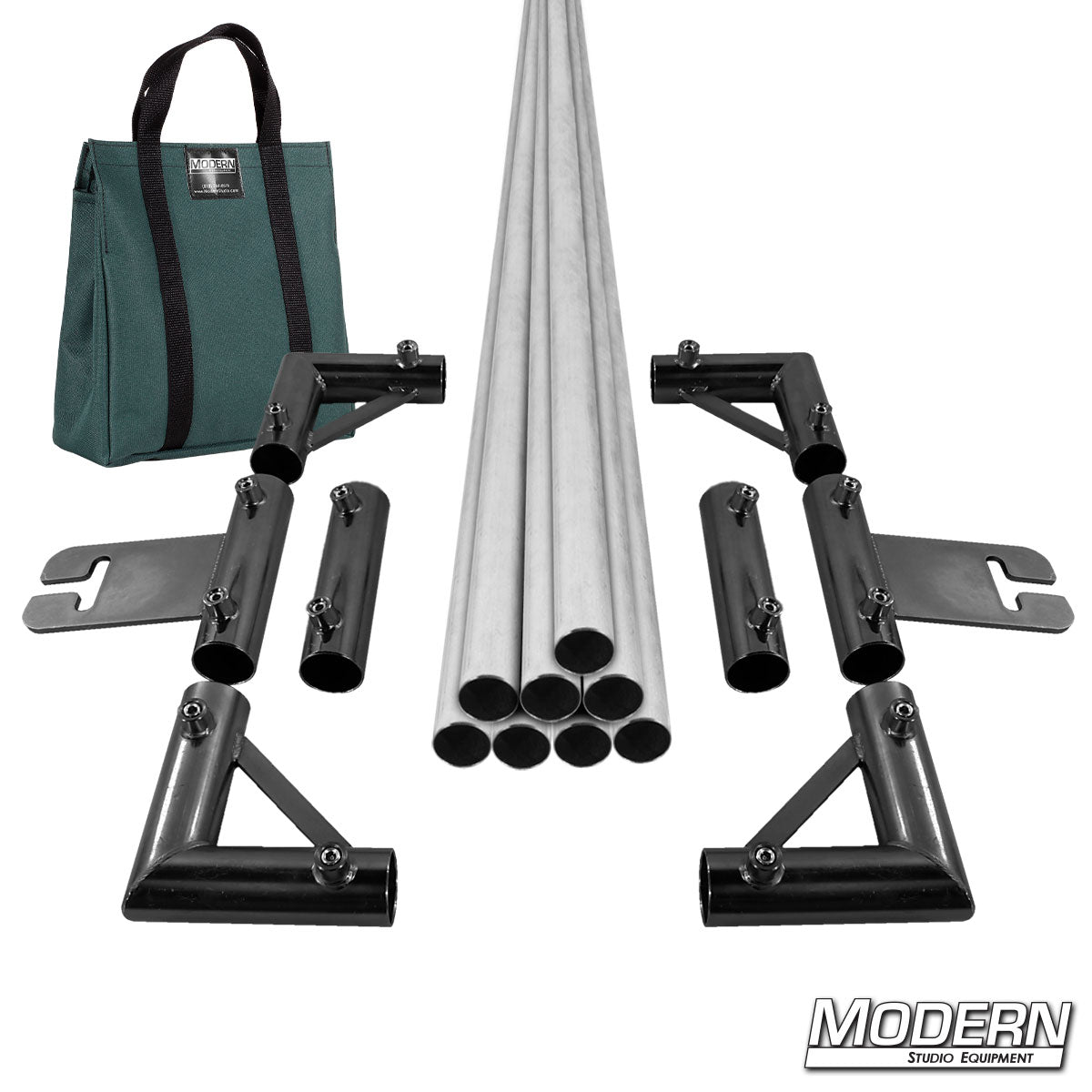 12-Foot x 12-Foot Breakdown Frame for Speed-Rail® with Green bag – Heavy-Duty Grip Frame for Film Lighting and Rigging | Modern Studio Equipment