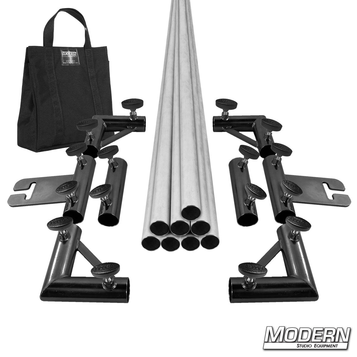 12-Foot x 12-Foot Breakdown Frame for Speed-Rail® with Black bag and T-Handles – Heavy-Duty Grip Frame for Film Lighting and Rigging | Modern Studio Equipment