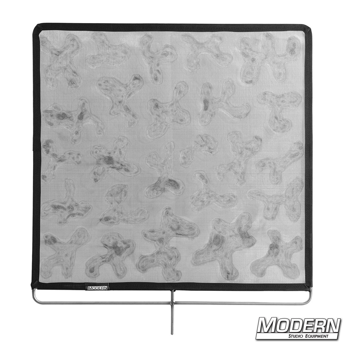 Celo Cucoloris mounted on stand casting patterned light for film production