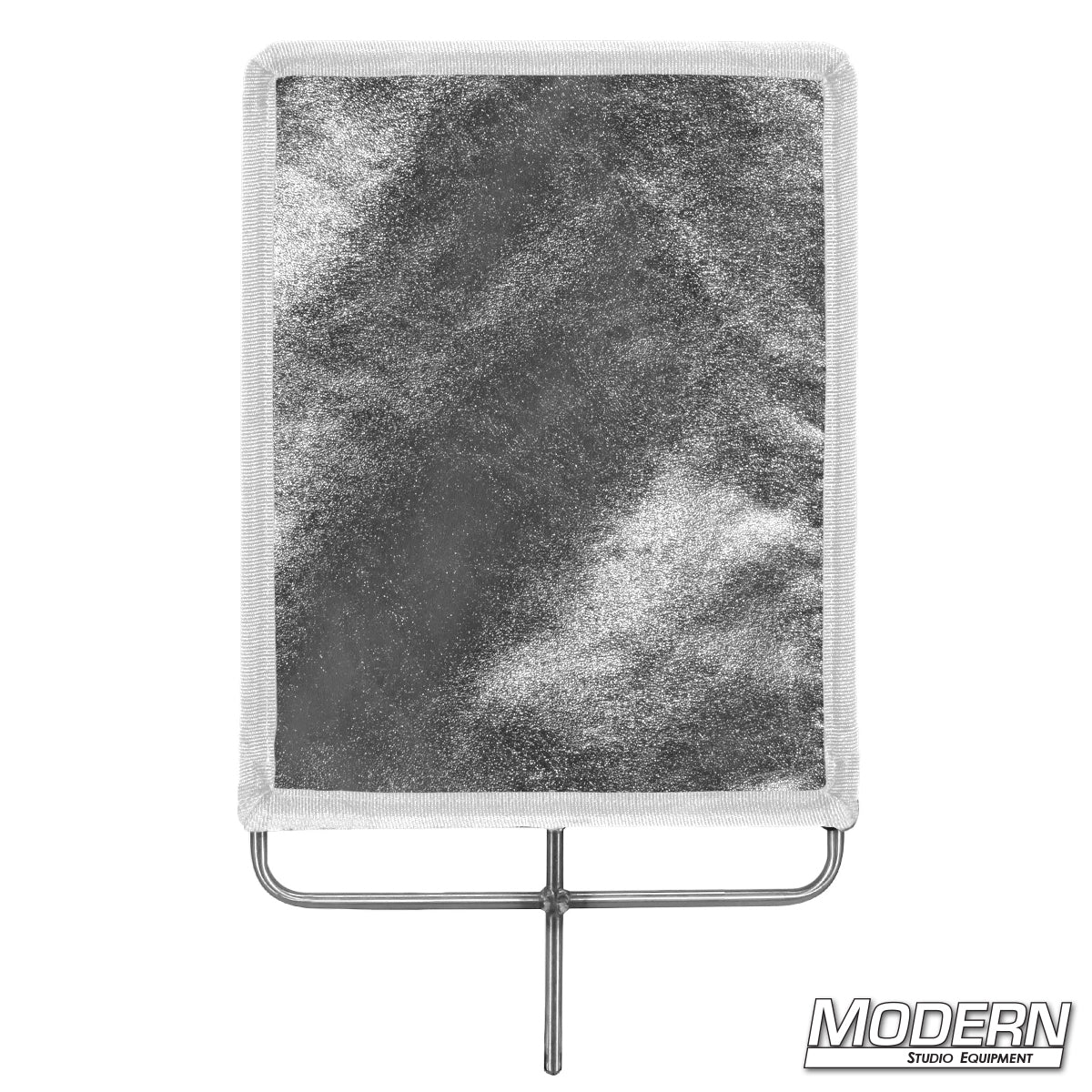 Silver lame fabric for bright light bounce and reflective effects in professional film, TV, and photography productions.