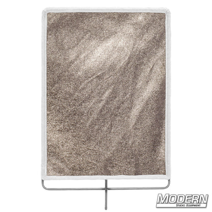 24x36 Gold Lame fabric for high-reflective light bounce, ideal for film, TV, and photo shoots requiring warm lighting effects.