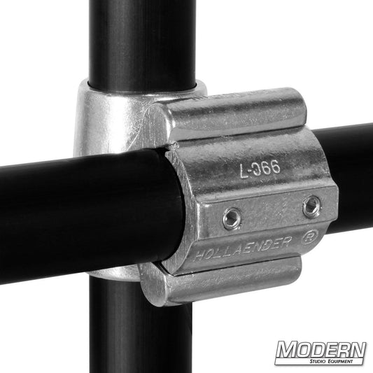 Hollaender Split Cross fitting for 1-1/4 inch Speed-Rail pipe systems