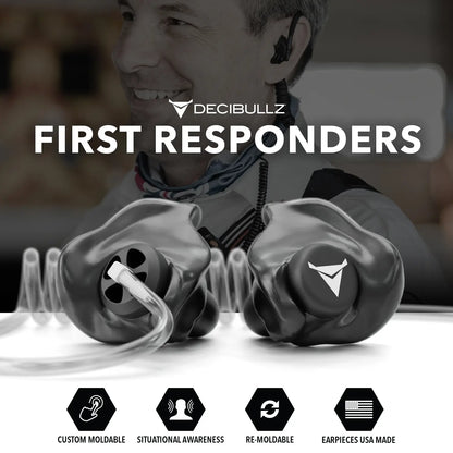 +Awareness Custom Molded Two-Way Surveillance Acoustic Tube Headset (Motorola)