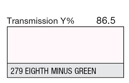 Lee Filters 279 1/8 Minus Green - 48" x 25' Roll