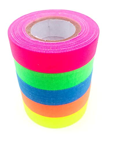 Spike Gaffers Tape - 5 Bright Neon Gaffer Tape Colors