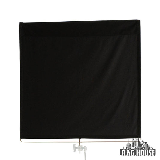 48"x48" Solid Black Floppy by LA Rag House - solid black floppy front
