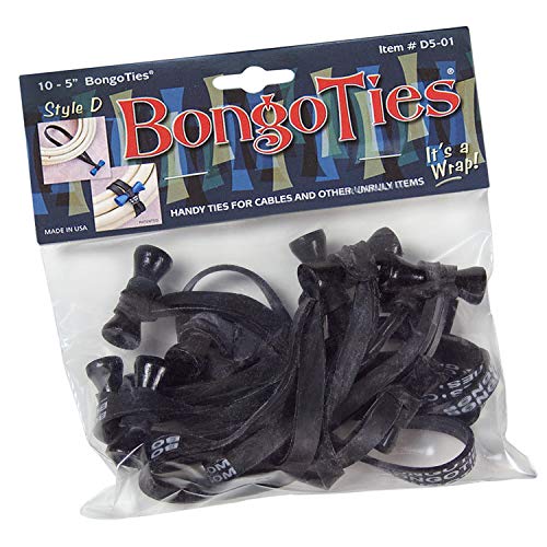 Bongo Ties - 10 Pack - All Black