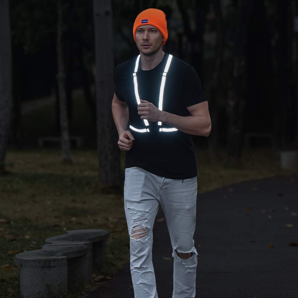 Reflective Vest with Hi Vis Bands - One Size Fits All