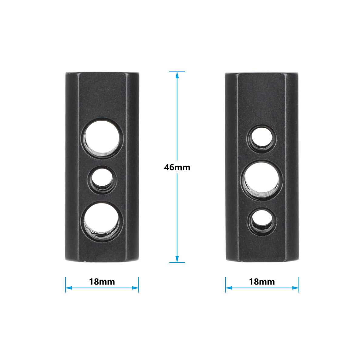 CAMVATE Accessory Mount Adapter with 1/4"-20 & 3/8"-16 Threads - 3633