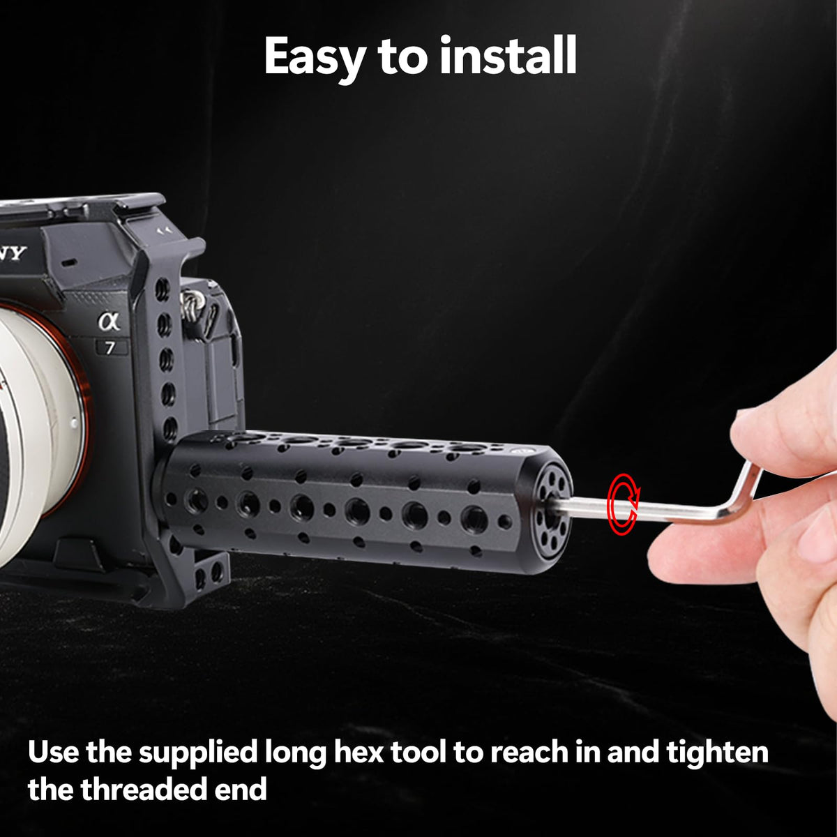 NICEYRIG Cheese Mounting Plate Camera Accessory Extension Handle Grip - 600