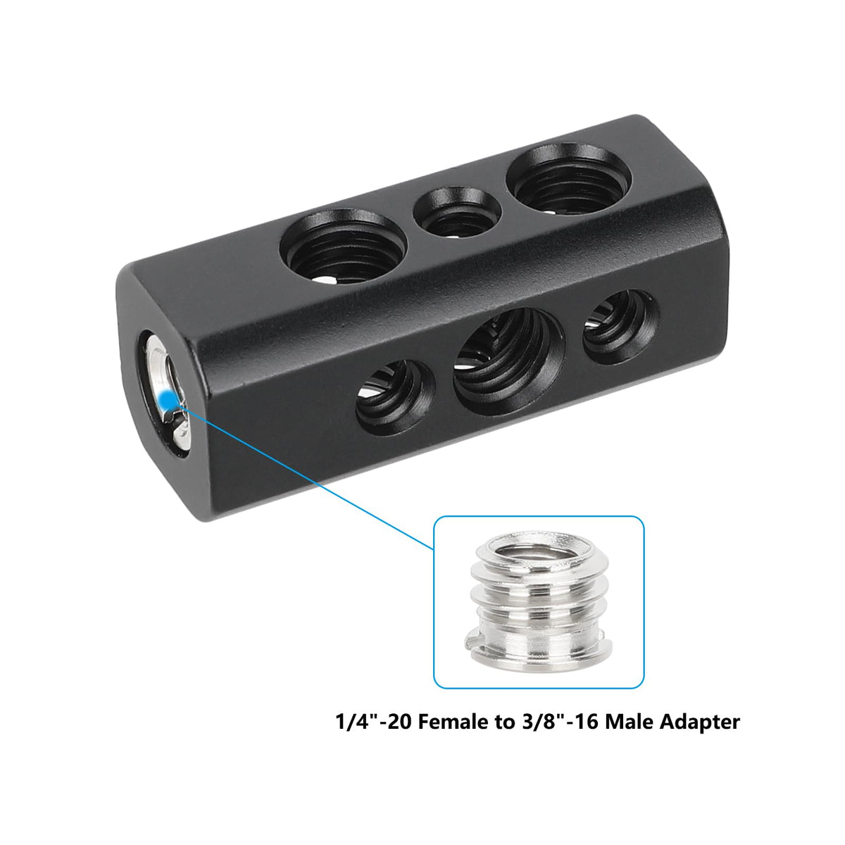 CAMVATE Accessory Mount Adapter with 1/4"-20 & 3/8"-16 Threads - 3633