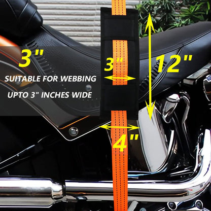 Tie Down Strap Protector Sleeve Ratchet Strap 4 Pack Universal