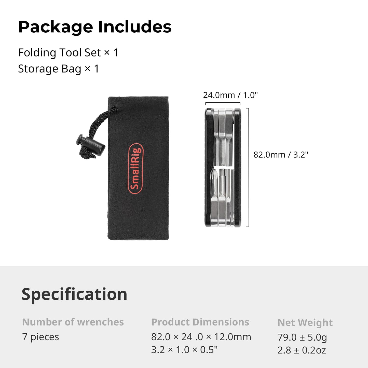 Folding Tool Set by SMALLRIG