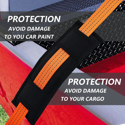 Tie Down Strap Protector Sleeve Ratchet Strap 4 Pack Universal