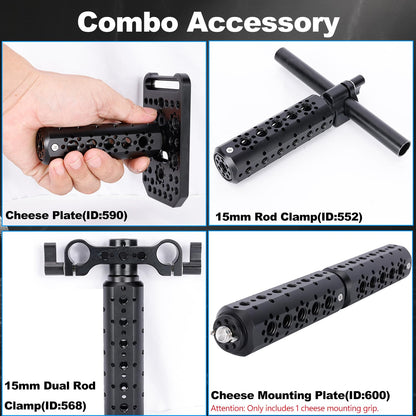 NICEYRIG Cheese Mounting Plate Camera Accessory Extension Handle Grip - 600