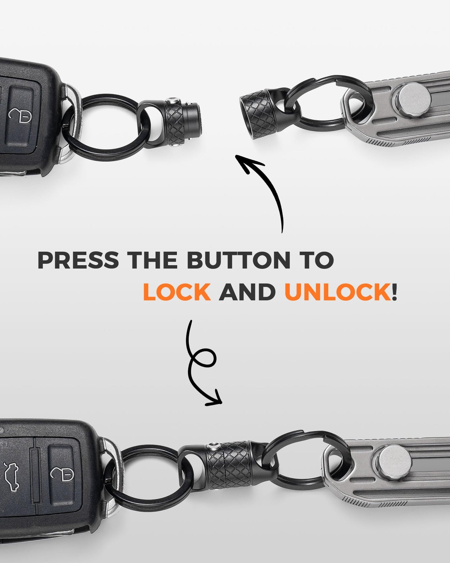 Magnetic Quick Release Keychain