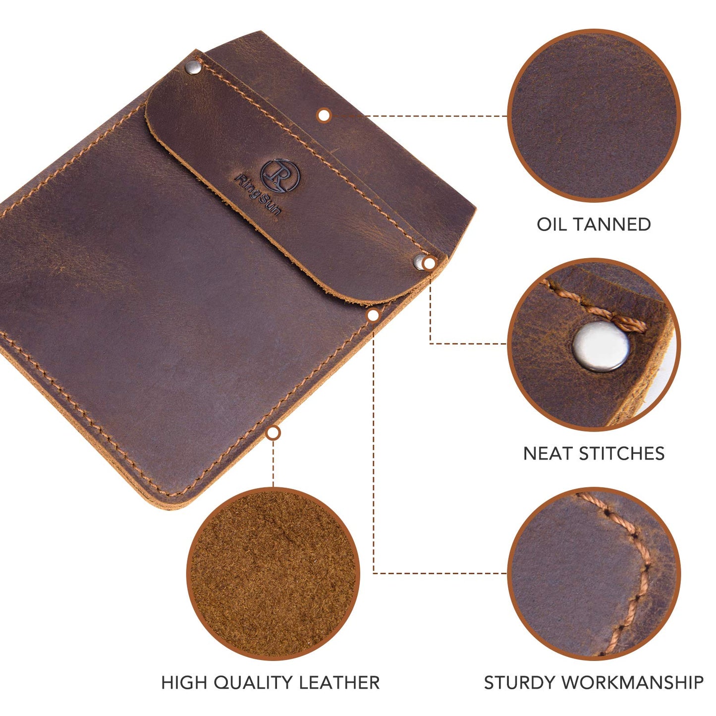 Genuine Leather Pocket Tool Pouch