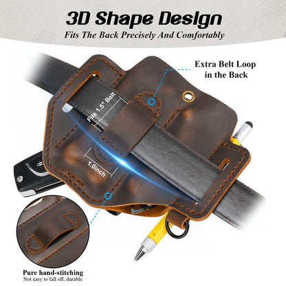 Premium Leather Multitool Sheath Pouch