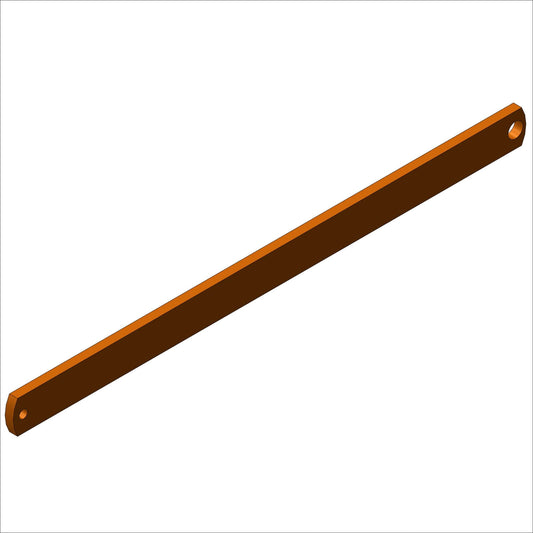 PN H28004 - BRACE, AL,1.0X.25 ORANGE ANODIZE