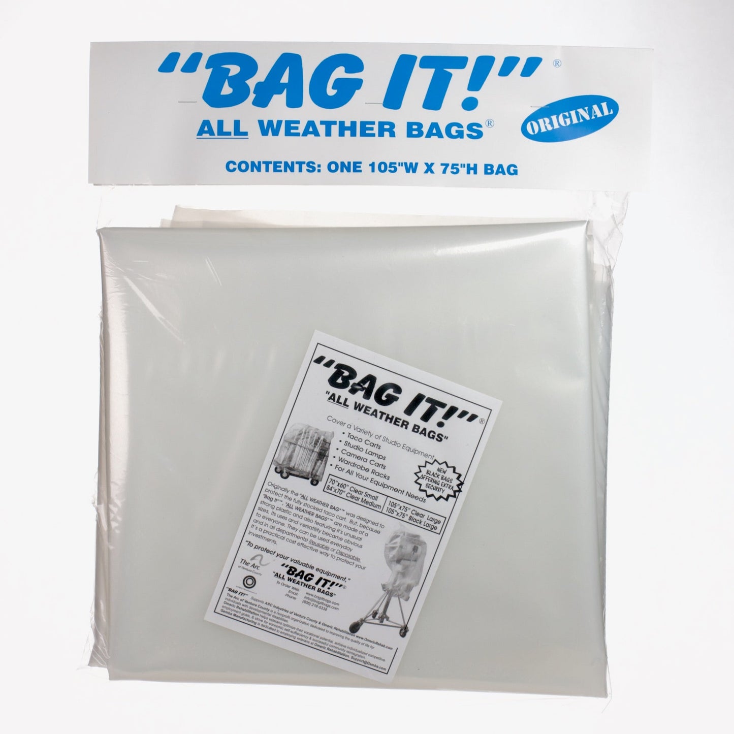 Bag It - All Weather Bags - Sm, Med or Lrg.