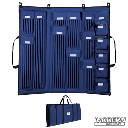 3-Fold Deluxe blue 5/8-Inch Rod Bag – Heavy-Duty Carrying Case for Grip Equipment and Film Lighting Hardware | Modern Studio Equipment