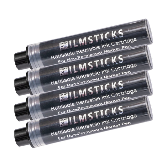 Ink Cartridges for Reusable Non-Permanent Marker Pen (4-Pack)