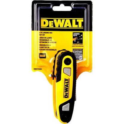 DEWALT Folding Locking Hex Key Set Sae