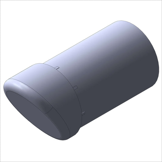 PN 3000 - C-STAND LEG FOOT, PLASTIC 1.0 DIA., 30 DEG