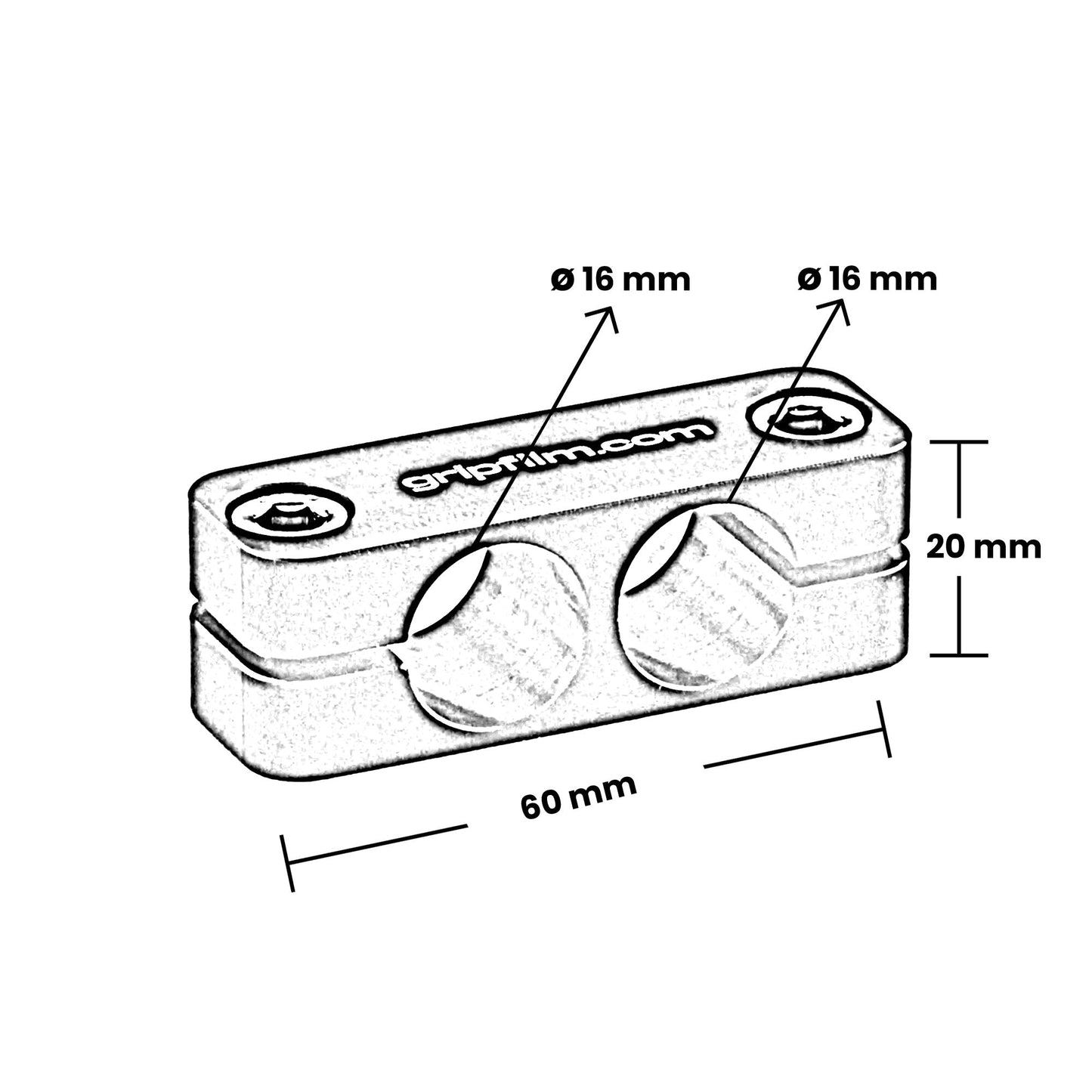 16mm 5/8 PARALLEL CLAMP SET