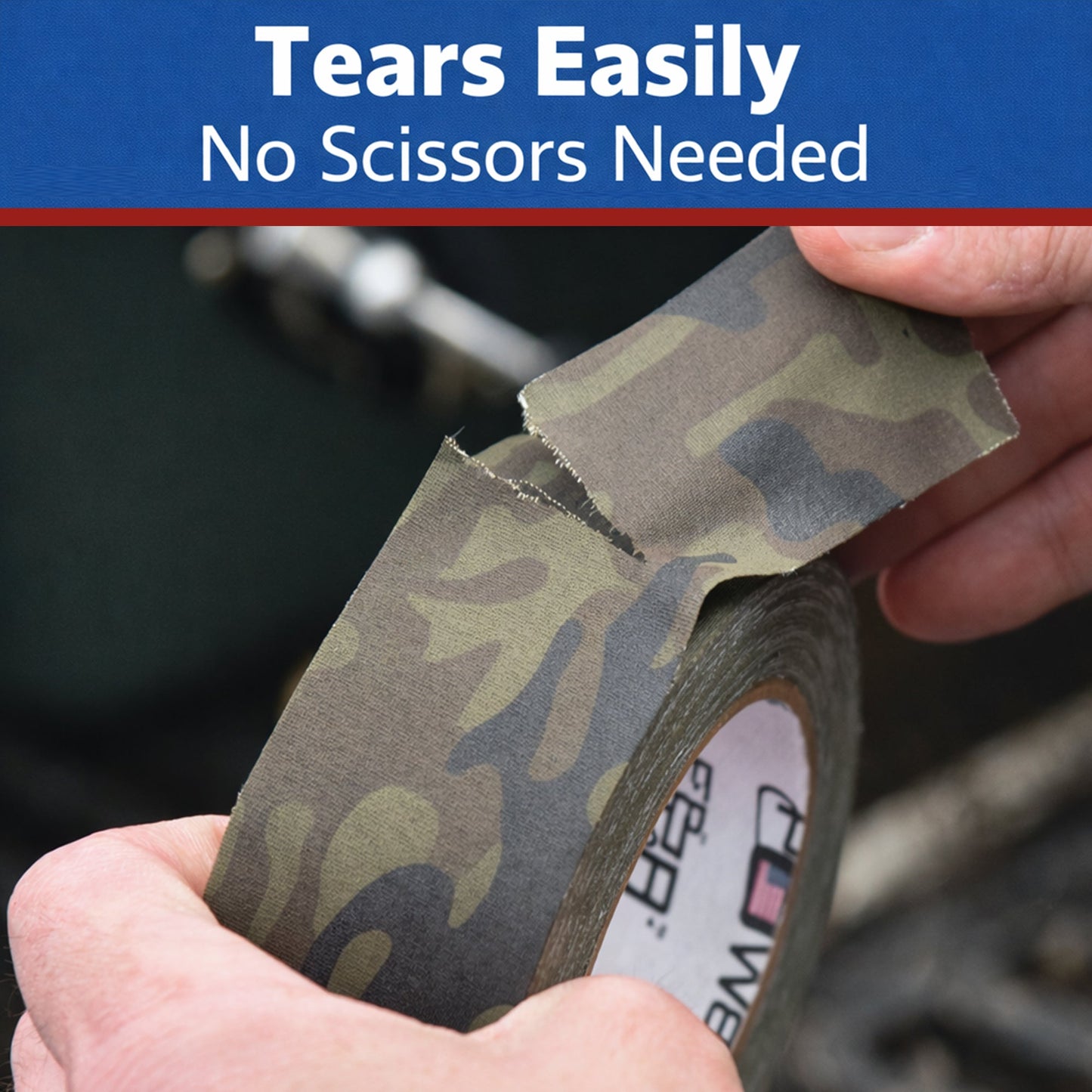 Gaffer Tape 2 In x 25 Yds  Muted Army Green Camouflage