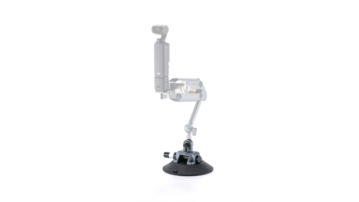 Suction Cup (6") with Rosette Mounting Bracket - Titanium Gray