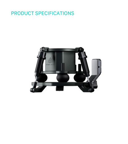 Shock Absorbing Head for Hydra Alien Mini (Osmo Pocket 3/4) - Titanium Gray