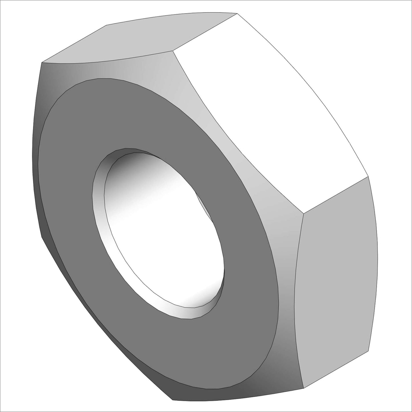 PN 26-0002 - NUT, HX, 1/4-20 JAM