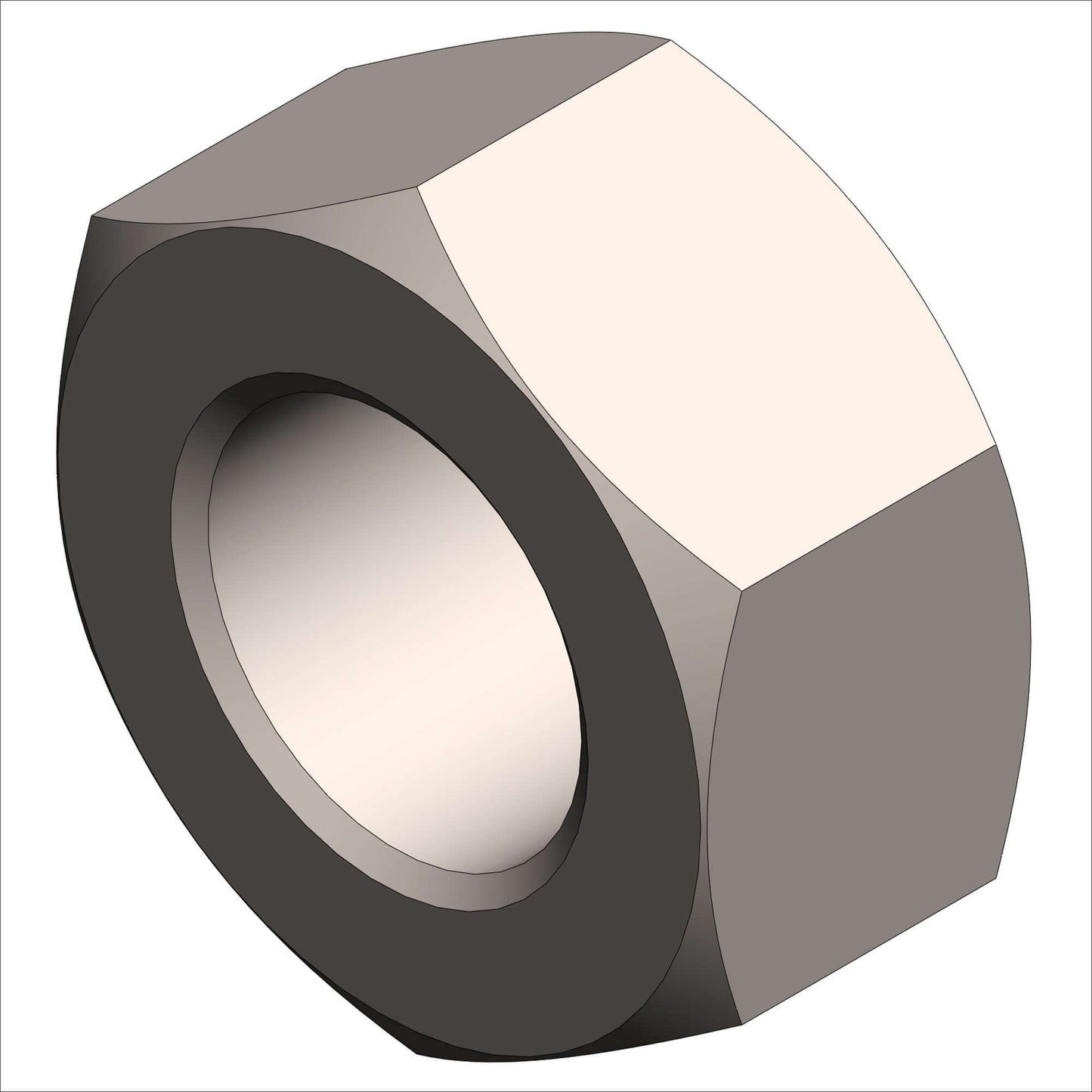 PN 26-0007 - NUT, HX, 1/4-20